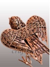 Filigree sitting bird