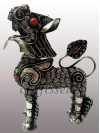 Filigree standing snow lion small Filigree standing snow lion small