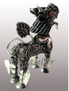 Filigree standing snow lion small Filigree standing snow lion small