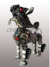 Filigree standing snow lion small Filigree standing snow lion small