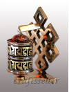 Table prayer wheel brass back loop
