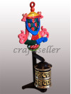 Top colour astamangala Prayer wheel