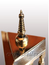 Table prayer wheel with triangular base
