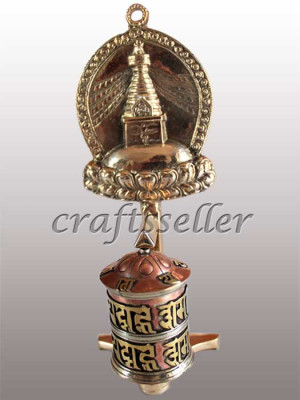 Top swoyambhu stupa Prayer wheel