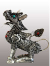 Filigree sitting snow lion Filigree sitting snow lion