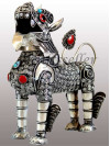 Filigree standing snow lion Filigree standing snow lion