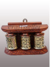 Wall Prayer Wheel fine frame (3x1) small
